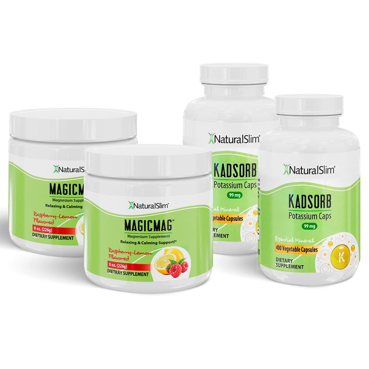 Dúo Dinámico (MagicMag® & Kadsorb®) | Magnesio y Potasio - NaturalSlim USA