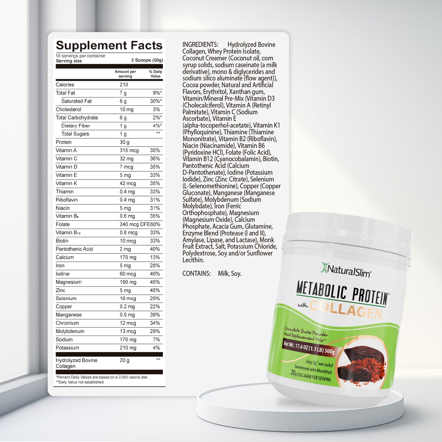 METABOLIC PROTEIN™ COLLAGEN - CHOCOLATE - NaturalSlim USA