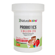 Load image into Gallery viewer, NaturalKids® PROBIOTICS™ Chewable Tablets 5 billion CFU per serving : Probiotics in chewable tablet 60 chewable tablets : Strawberry Flavor