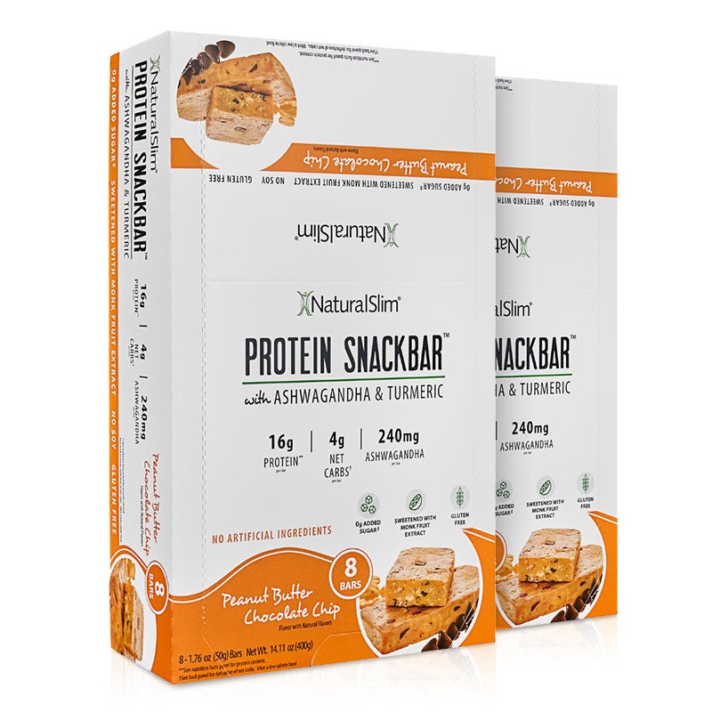 NaturalSlim® Protein Snackbar™ Peanut Butter Chocolate Chip | Barras de proteína - NaturalSlim USA