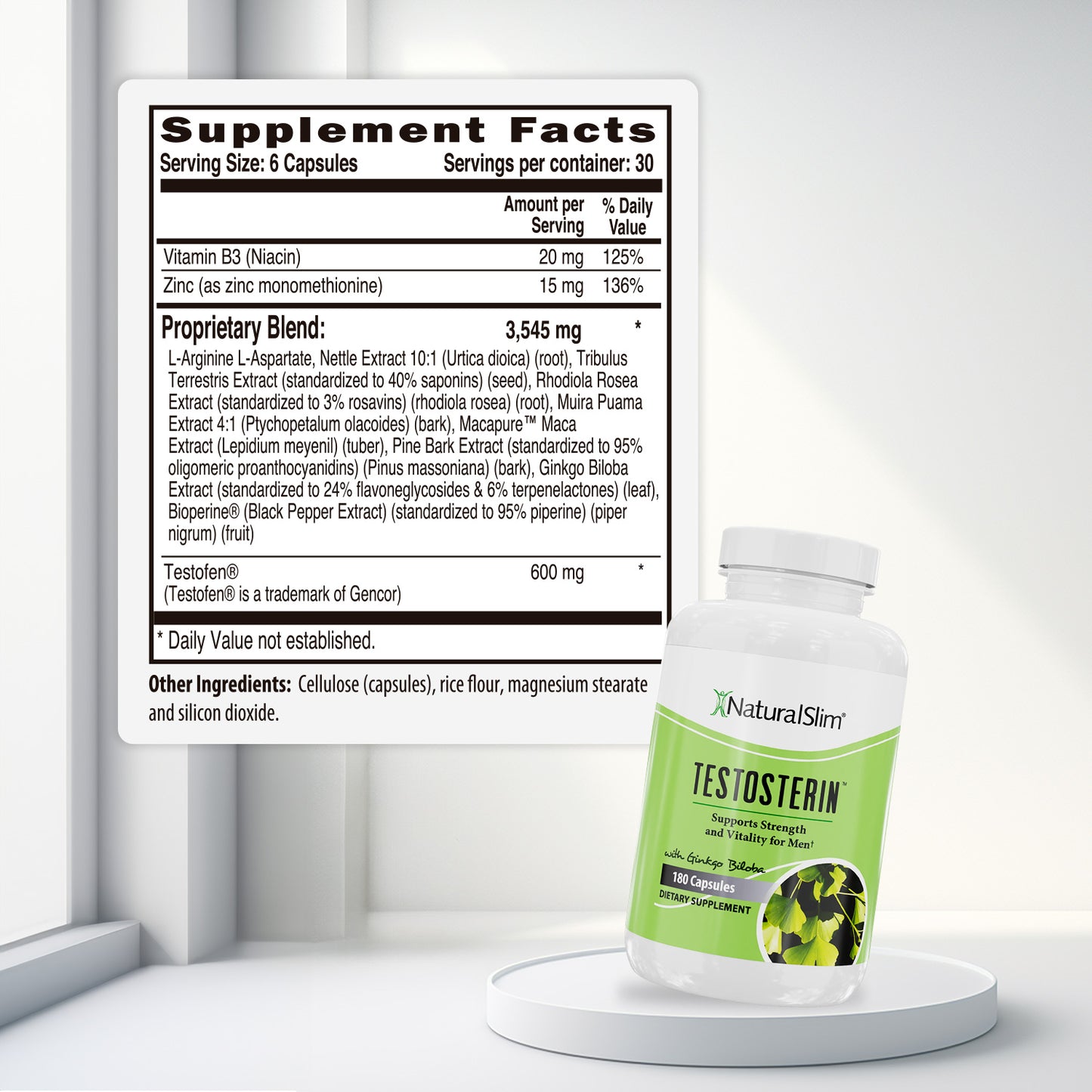 Testosterin™ | Ayuda Para Caballeros - NaturalSlim USA