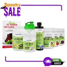 Cargar imagen en el visor de la galería, Kit Súper Batida Mañanera C Plus - 3 Frascos de Batida C Plus, Coco-10 Plus®, FlaxOil, LeciClean®, Libro de Recetas + Shaker de Regalo | Envío GRATIS