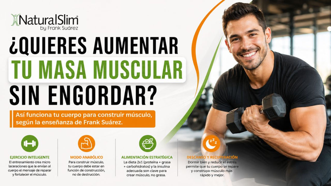 Cómo ganar masa muscular rápidamente: la enseñanza de Frank Suárez sobre anabolismo, sistema nervioso y dieta 2x1 - NaturalSlim USA