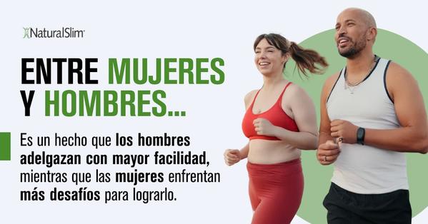 ¿Por qué el hombre baja de peso más rápido que la mujer?