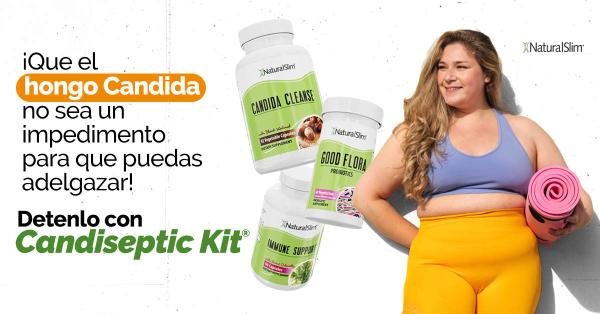 La limpieza del hongo candida de NaturalSlim®: Candiseptic Kit™