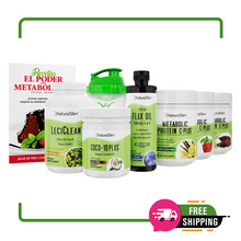 Cargar imagen en el visor de la galería, Kit Súper Batida Mañanera C Plus - 3 Frascos de Batida C Plus, Coco-10 Plus®, FlaxOil, LeciClean®, Libro de Recetas + Shaker de Regalo | Envío GRATIS