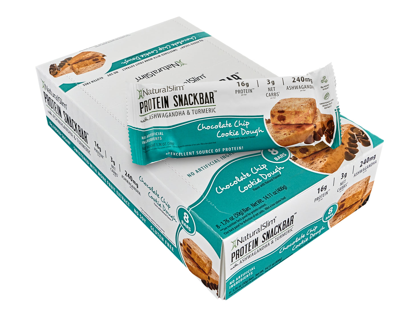 NaturalSlim® Protein Snackbar™ Chocolate Chip Cookie Dough : Protein Bars