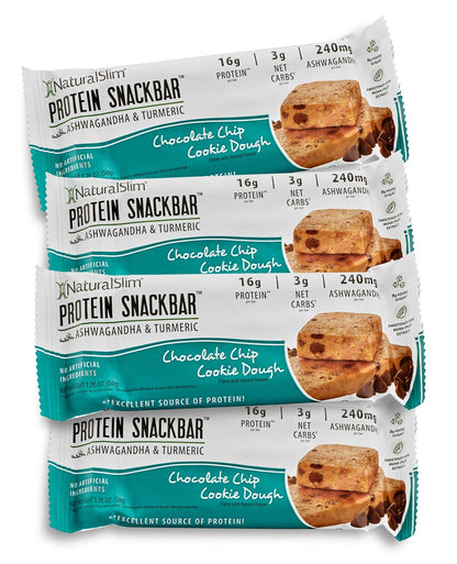 NaturalSlim® Protein Snackbar™ Chocolate Chip Cookie Dough | Barras de proteína - NaturalSlim USA
