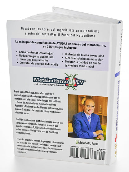 Pack Especial: 3 Libros de ¡Despierta tu Metabolismo! 365 Tips para Restaurar, Mejorar y Apoyar tu Metabolismo - El Regalo Perfecto para tu Bienestar - NaturalSlim USA