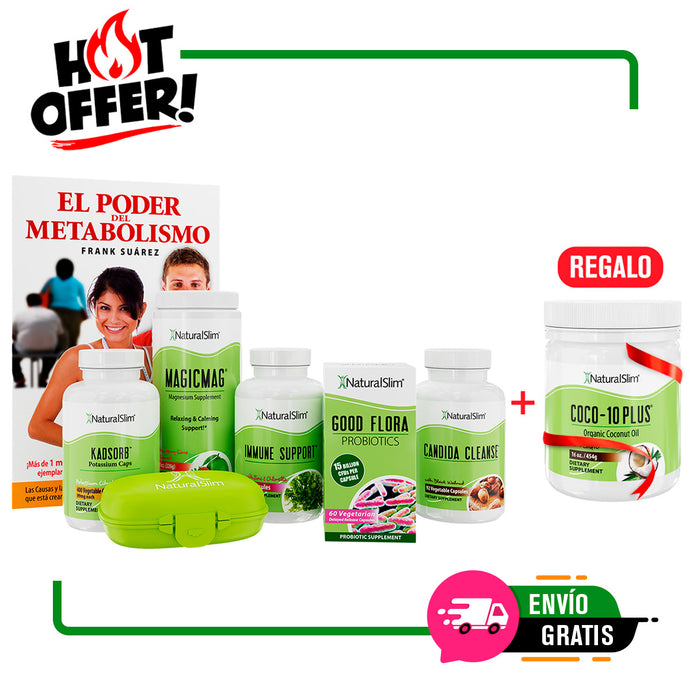 Flash Sale Coco-10 Plus® de Regalo con Candiseptic Kit, MagicMag y Kadsorb | Limpieza de Hongo Candida Albicans & Duo Dinámico | Envío GRATIS