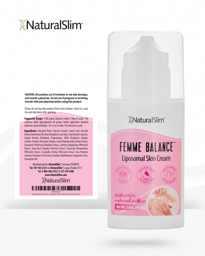 Femme Balance™ | Crema Liposomal Para la Piel - NaturalSlim USA