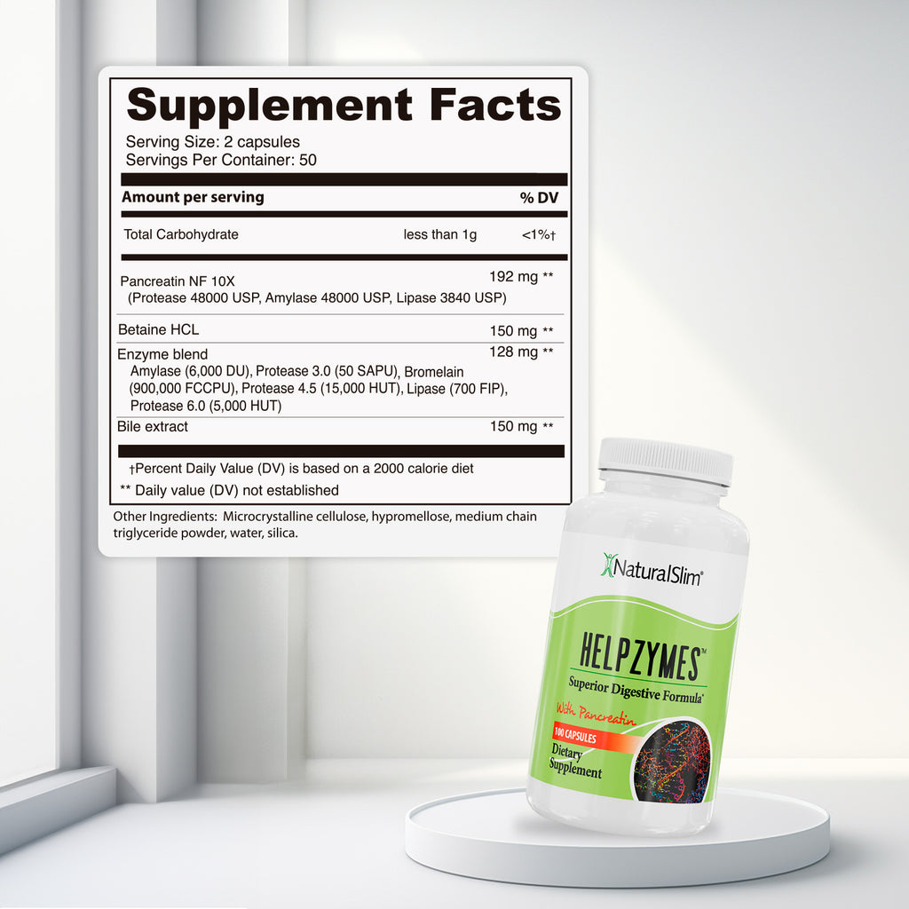 Helpzymes® | Enzimas Digestivas - NaturalSlim USA