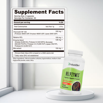 Helpzymes® | Enzimas Digestivas - NaturalSlim USA