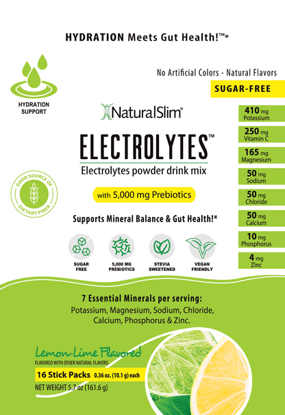 NaturalSlim Electrolytes™ Lemon - Lime - NaturalSlim USA