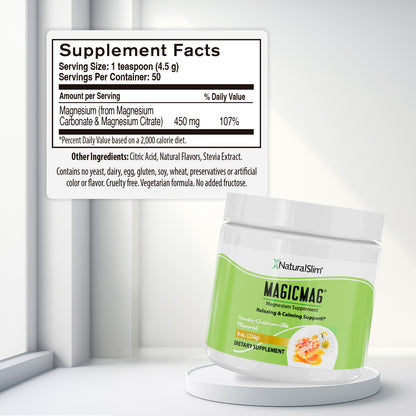 MagicMag® Manzanilla - Miel | Suplemento de Magnesio | Apoyo Relajante y Calmante - NaturalSlim USA