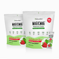 OFERTA ESPECIAL: Compra 3 Magic Mag Stick Packs y recibe un mug de cristal ¡GRATIS! | Viaje-Travel | Fresa-Limón | Suplemento Citrato de Magnesio