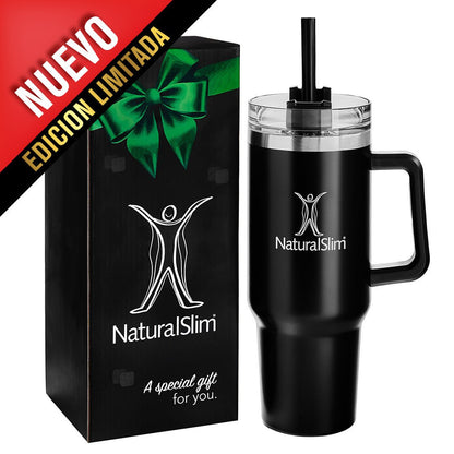 NaturalSlim®️ Tumbler (Limited Edition) | Vaso térmico de acero inoxidable | 40 oz - NaturalSlim USA
