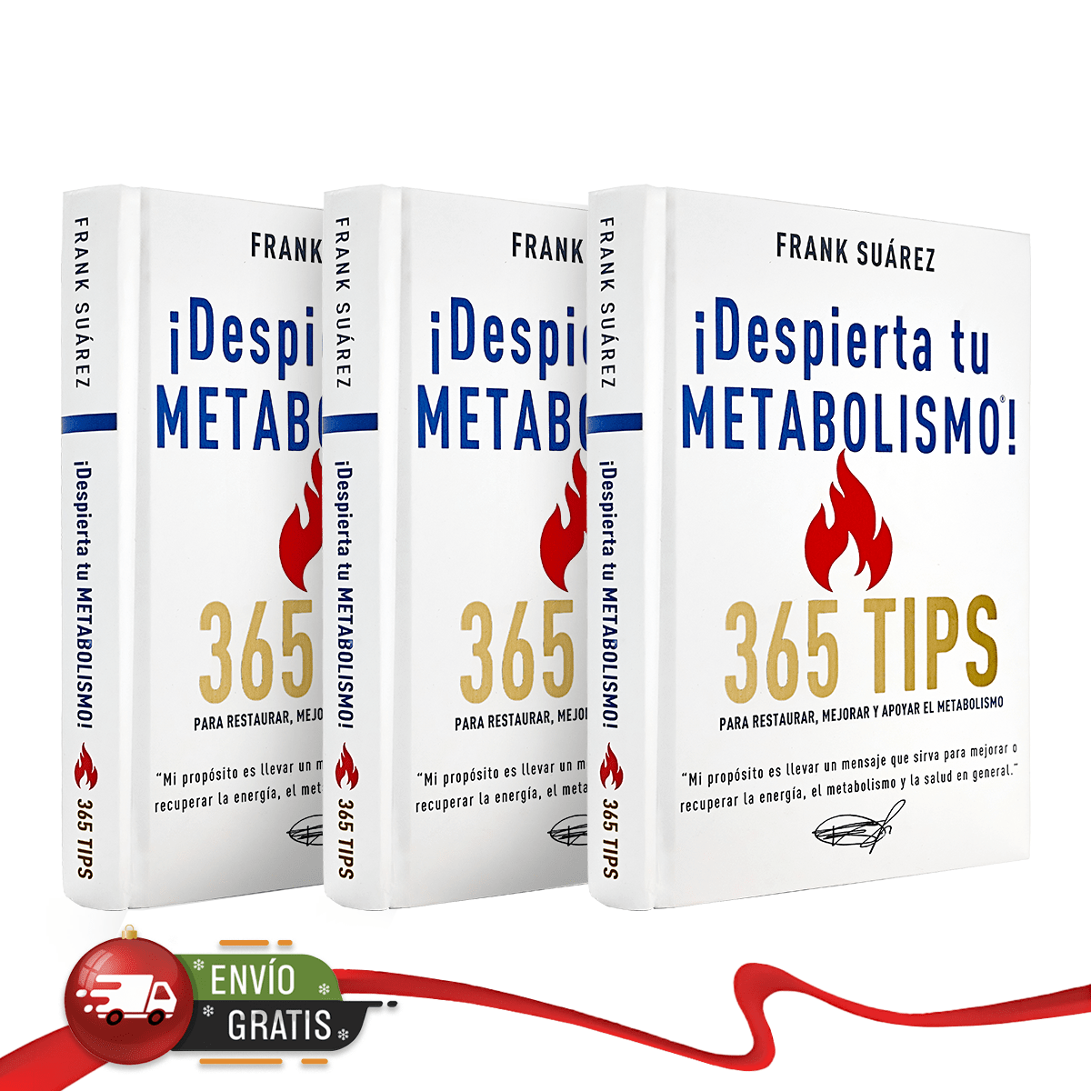 Pack Especial: 3 Libros de ¡Despierta tu Metabolismo! 365 Tips para Restaurar, Mejorar y Apoyar tu Metabolismo - El Regalo Perfecto para tu Bienestar - NaturalSlim USA