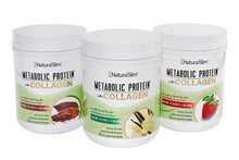 Load image into Gallery viewer, 3 Metabolic Protein® Collagen Shakes (Sweetened with Monkfruit and with Collagen) + Free Shaker