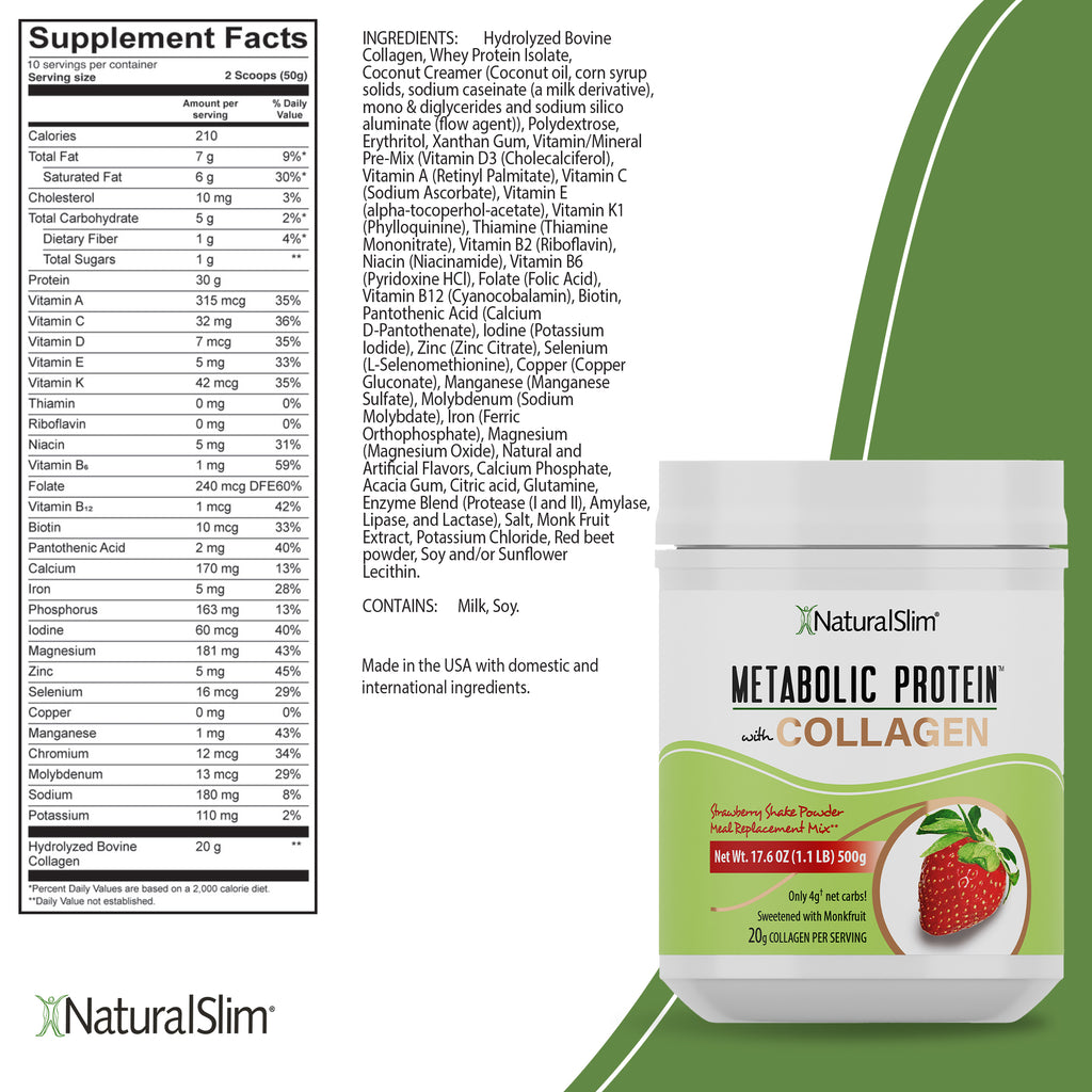 Kit Súper Batida Mañanera Collagen - 3 Batidas Metabolic Protein® Collagen, Coco - 10 Plus®, FlaxOil, LeciClean®, Libro de Recetas + Shaker de Regalo | Envío GRATIS - NaturalSlim USA