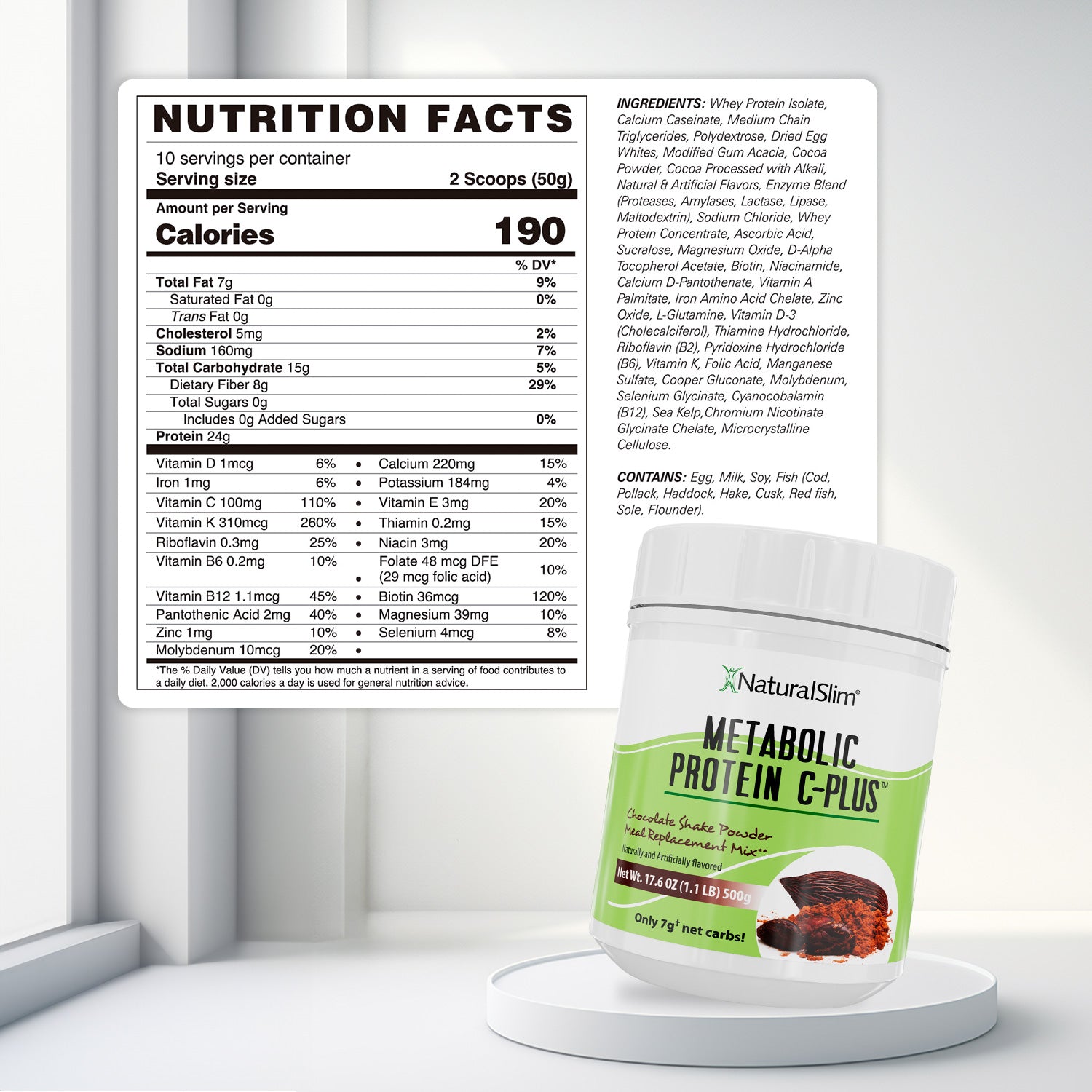 METABOLIC PROTEIN® C - PLUS CHOCOLATE - NaturalSlim USA
