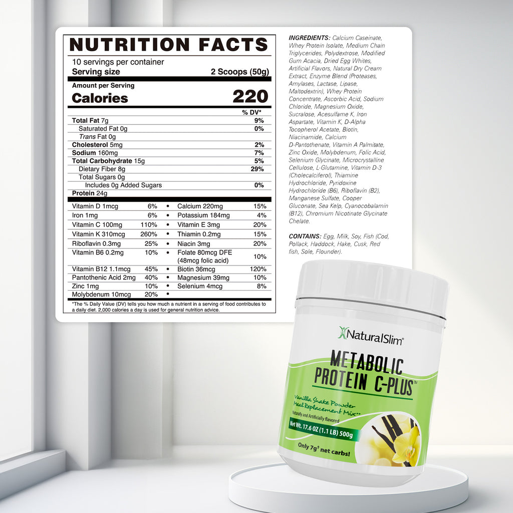 METABOLIC PROTEIN® C - PLUS VANILLA - NaturalSlim USA