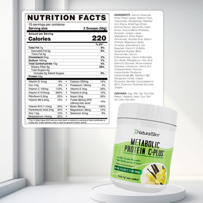 METABOLIC PROTEIN® C - PLUS VANILLA - NaturalSlim USA