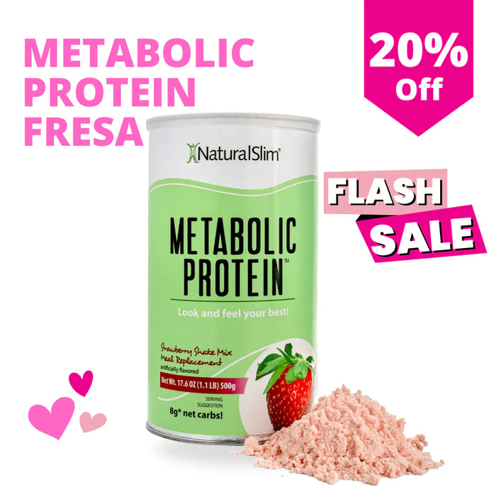 Metabolic Protein® Strawberry | Batida de Fresa de Proteína de Whey