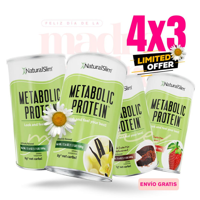 Oferta Especial 4X3 Metabolic Protein® Regular | Batida de Proteína de Whey