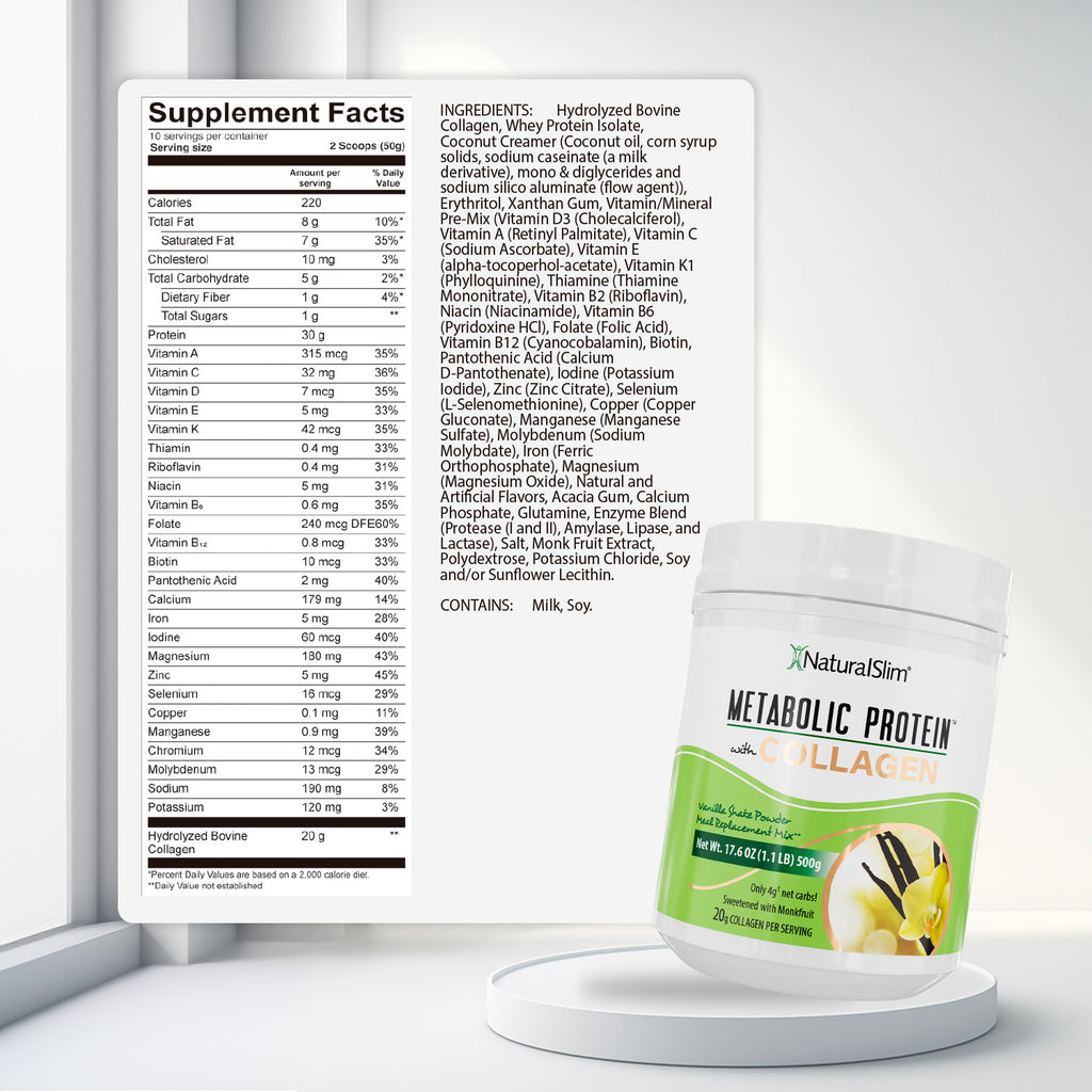 METABOLIC PROTEIN™ COLLAGEN - VANILLA - NaturalSlim USA