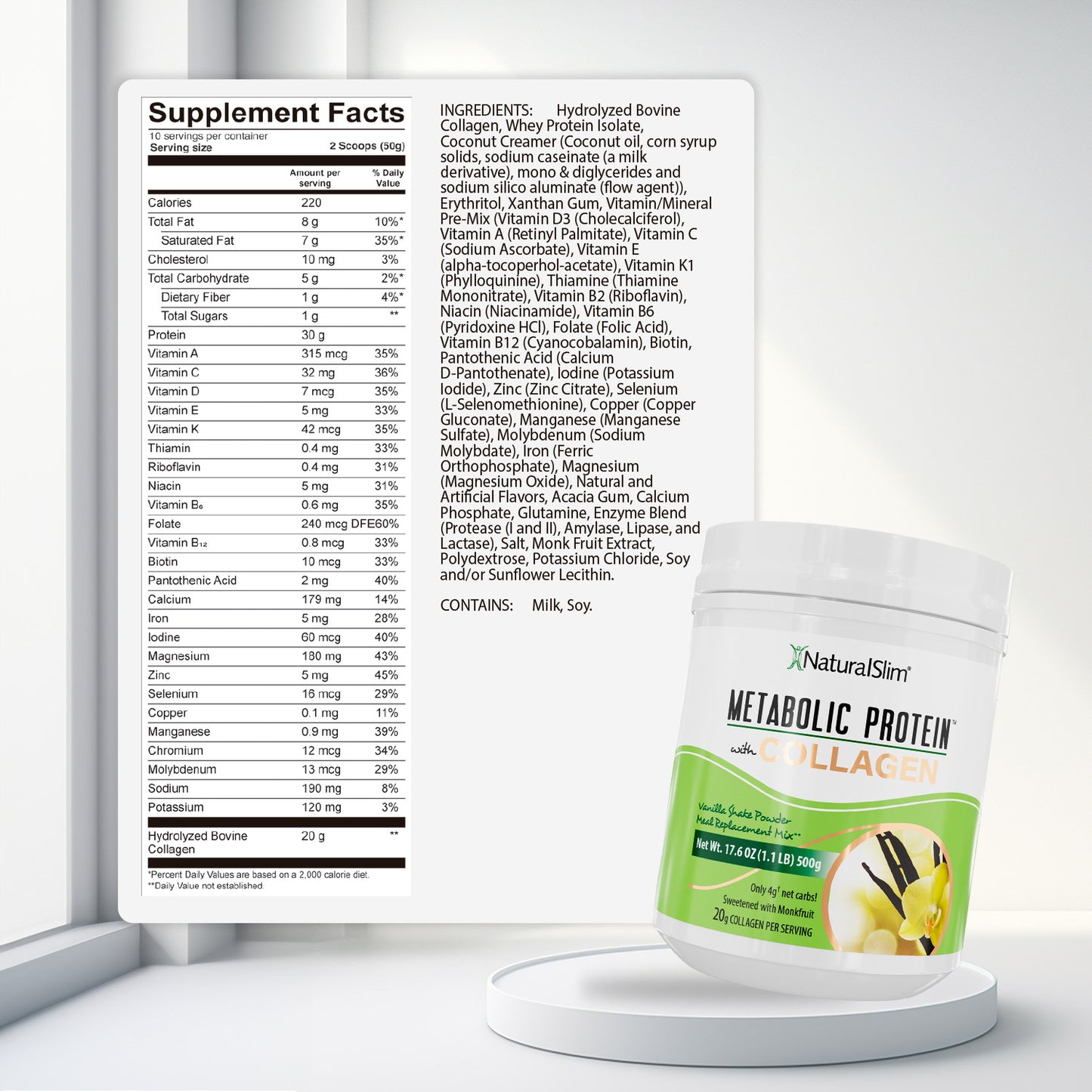 METABOLIC PROTEIN™ COLLAGEN - VANILLA