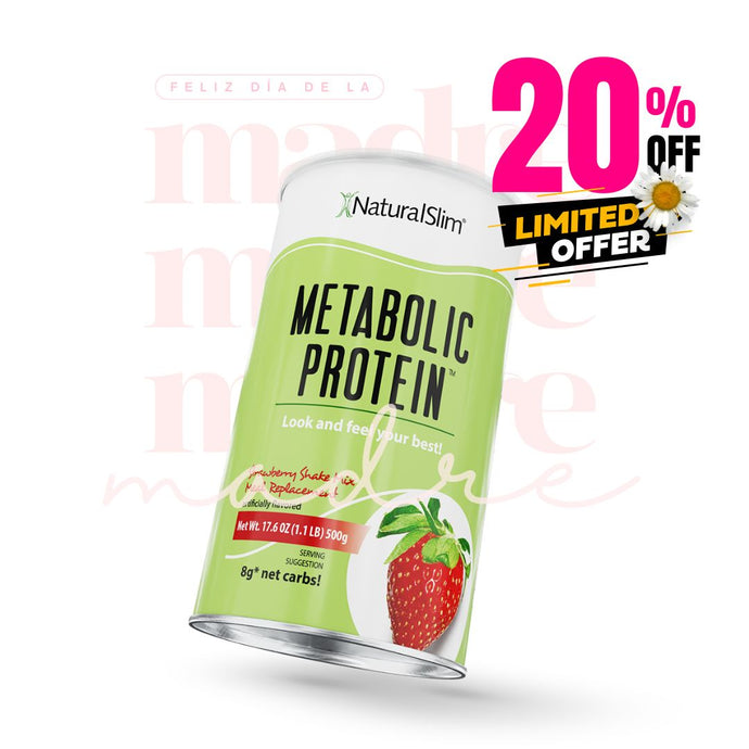 Metabolic Protein® Strawberry | Batida de Fresa de Proteína de Whey