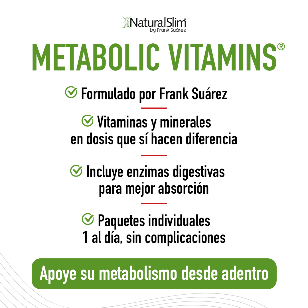 Metabolic Vitamins® | Vitaminas Potentes | Multivitaminas y Minerales, Complejo B con Niacina (B3) - NaturalSlim USA