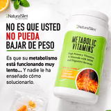 Metabolic Vitamins® | Vitaminas Potentes | Multivitaminas y Minerales, Complejo B con Niacina (B3) - NaturalSlim USA