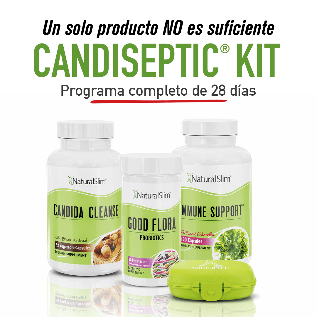 Candiseptic® Kit - Limpieza de Hongo Candida Albicans y libro de Frank Suárez | Envío GRATIS - NaturalSlim USA