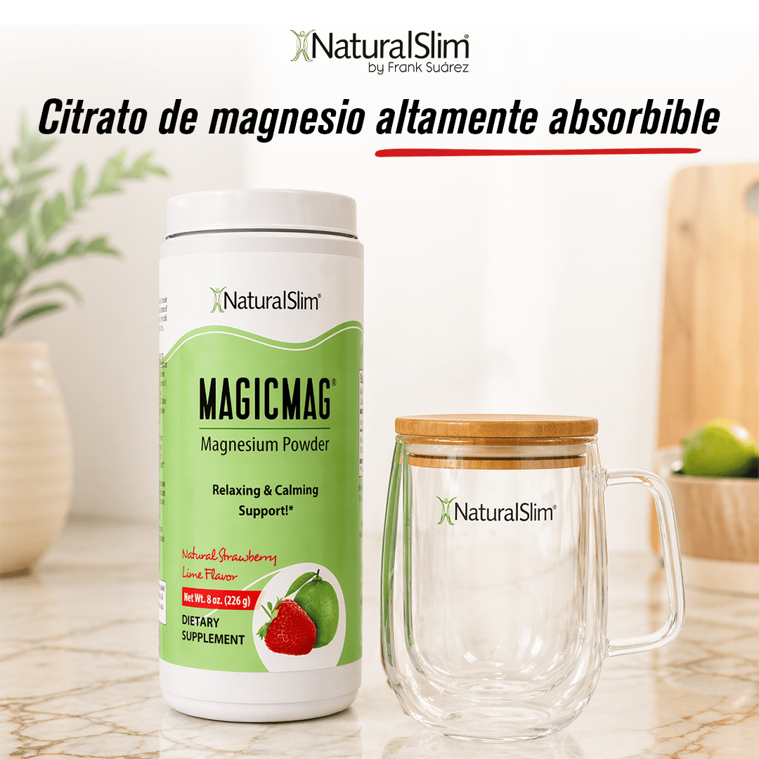 MagicMag® Fresa - Limón | Suplemento de Magnesio | Apoyo Relajante y Calmante - NaturalSlim USA