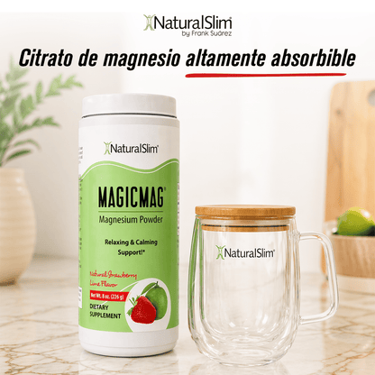 MagicMag® Fresa - Limón | Suplemento de Magnesio | Apoyo Relajante y Calmante - NaturalSlim USA