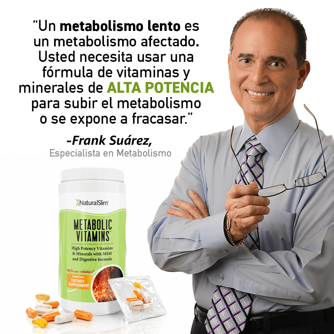 Metabolic Vitamins® | Vitaminas Potentes | Multivitaminas y Minerales, Complejo B con Niacina (B3) - NaturalSlim USA