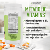 Metabolic Vitamins® | Vitaminas Potentes | Multivitaminas y Minerales, Complejo B con Niacina (B3) - NaturalSlim USA