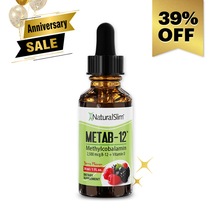 METAB-12® Berry Liquid Vitamin B-12 (Methylcobalamin) + Vitamin D