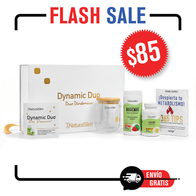 Dúo Dinámico Gift Set | MagicMag®, Kadsorb®, Libro ¡Despierta tu Metabolismo!, Mug y Caja de Regalo con Panfleto Informativo| Magnesio y Potasio
