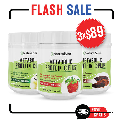 3 Frascos Metabolic Protein C-Plus™  | Envío GRATIS