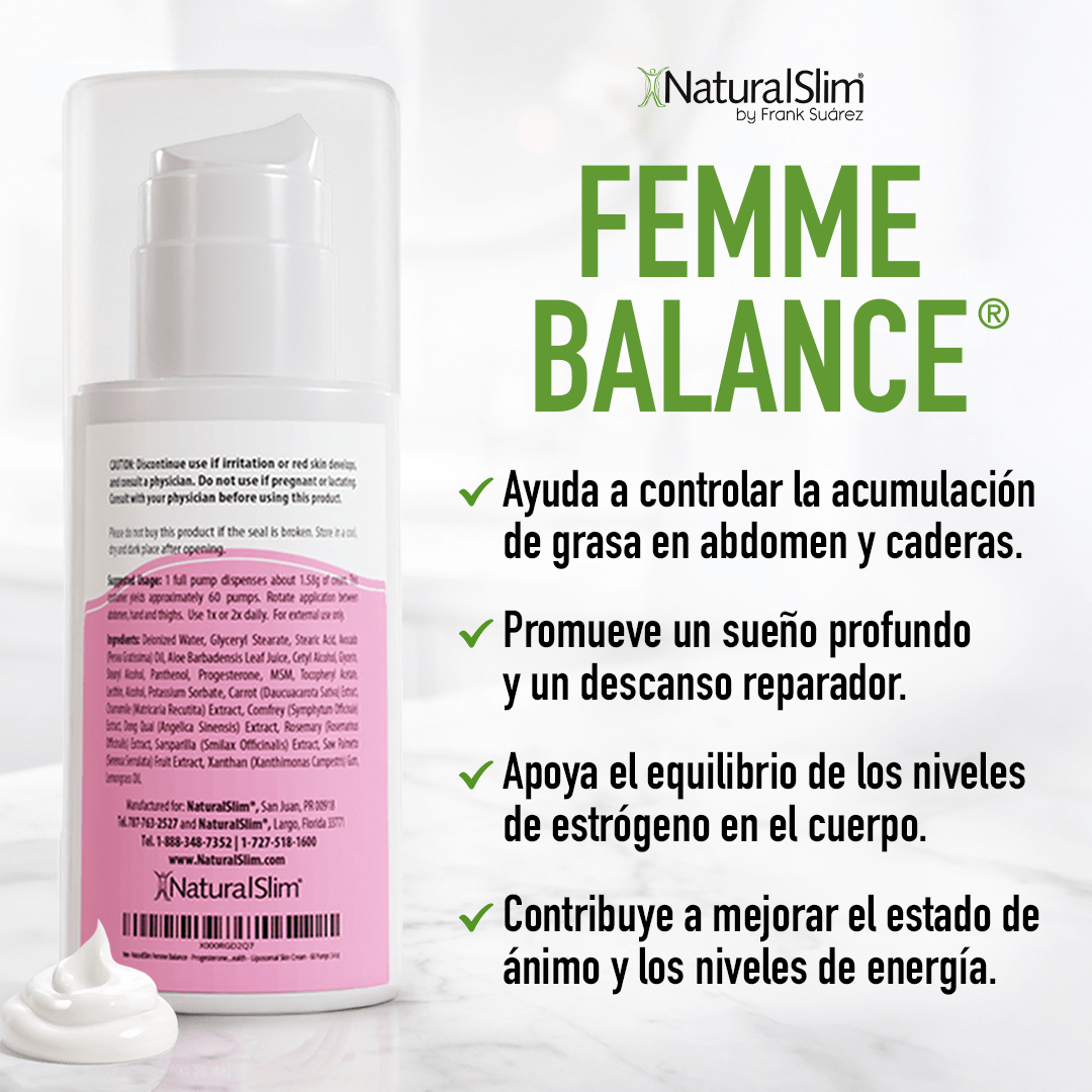 Femme Balance™ | Crema Liposomal Para la Piel - NaturalSlim USA