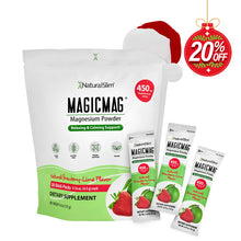 Load image into Gallery viewer, MAGICMAG® Stick Packs | Travel | Strawberry-Lime | Magnesium Citrate Supplement | Relaxing and Calming Support*