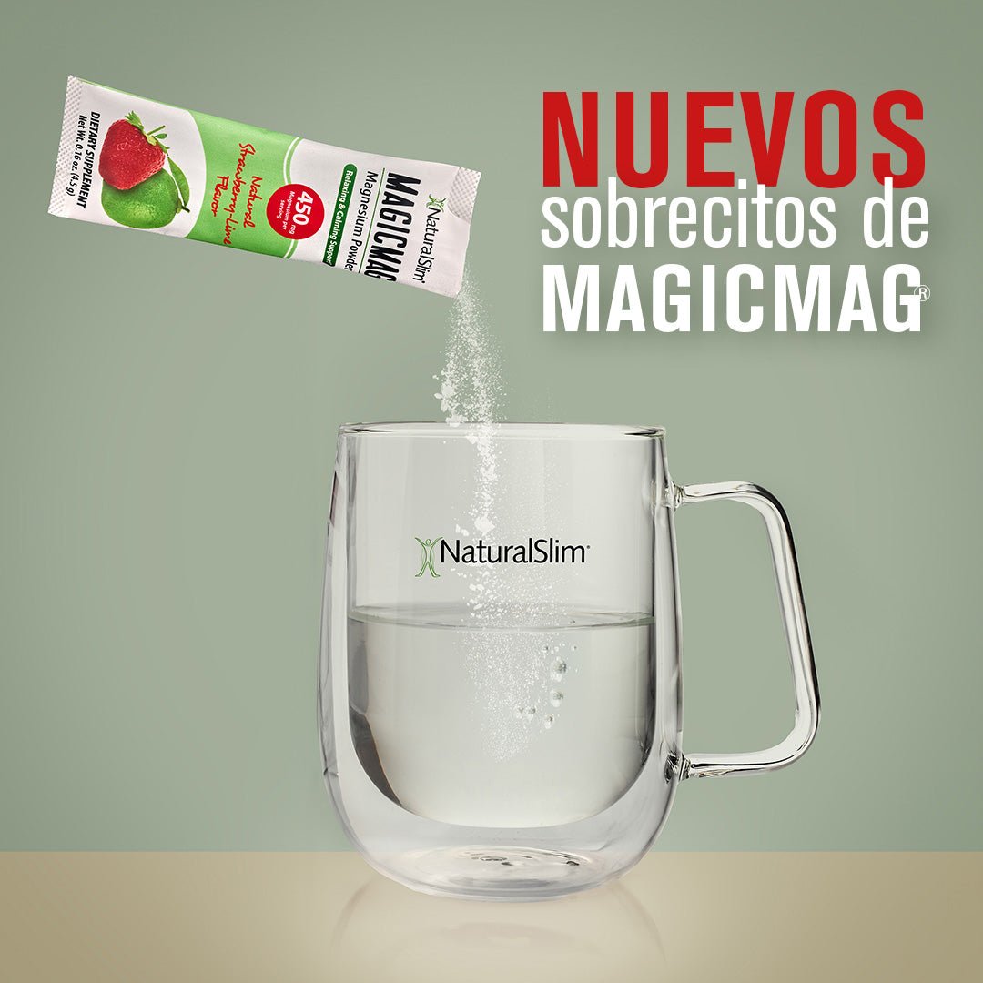 MagicMag® Stick Packs | Viaje - Travel | Fresa - Limón | Suplemento Citrato de Magnesio | Apoyo Relajante y Calmante* - NaturalSlim USA