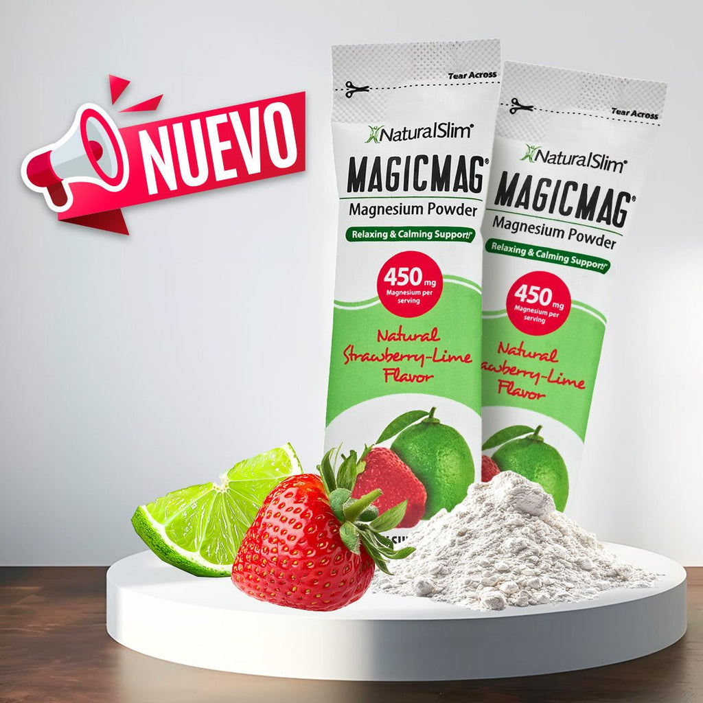 MagicMag® Stick Packs | Viaje - Travel | Fresa - Limón | Suplemento Citrato de Magnesio | Apoyo Relajante y Calmante* - NaturalSlim USA