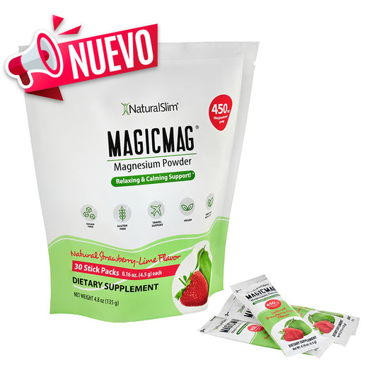 MagicMag® Stick Packs | Travel-Travel | Strawberry-Lemon | Magnesium Citrate Supplement | Relaxing and Soothing Support*.