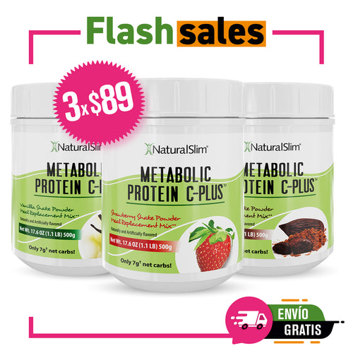 3 Frascos Metabolic Protein C-Plus™  | Envío GRATIS