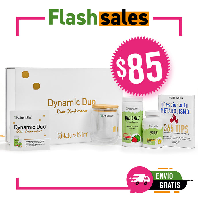 Dúo Dinámico Gift Set | MagicMag®, Kadsorb®, Libro ¡Despierta tu Metabolismo!, Mug y Caja de Regalo con Panfleto Informativo| Magnesio y Potasio