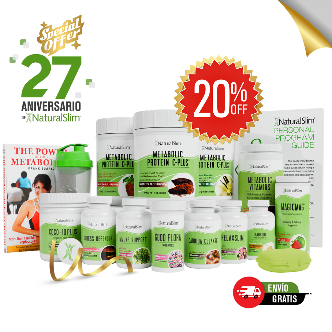 NaturalSlim® Personal Program (ENGLISH) | The Complete Program to Lose Fat and Improve Your Metabolism in a Healthy Way